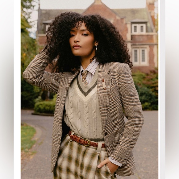 Vintage Valentino Uomo Plaid Tweed Wool
Sports Coat Blazer Jacket Houndstooth 38 - Picture 16 of 16